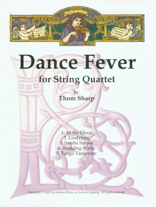Book cover for Dance Fever String Quartet