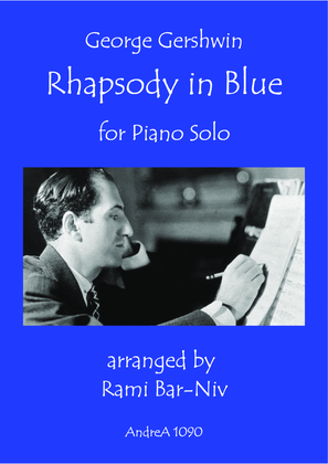 Book cover for Rhapsody in Blue for Piano Solo (A4 Trim Size)