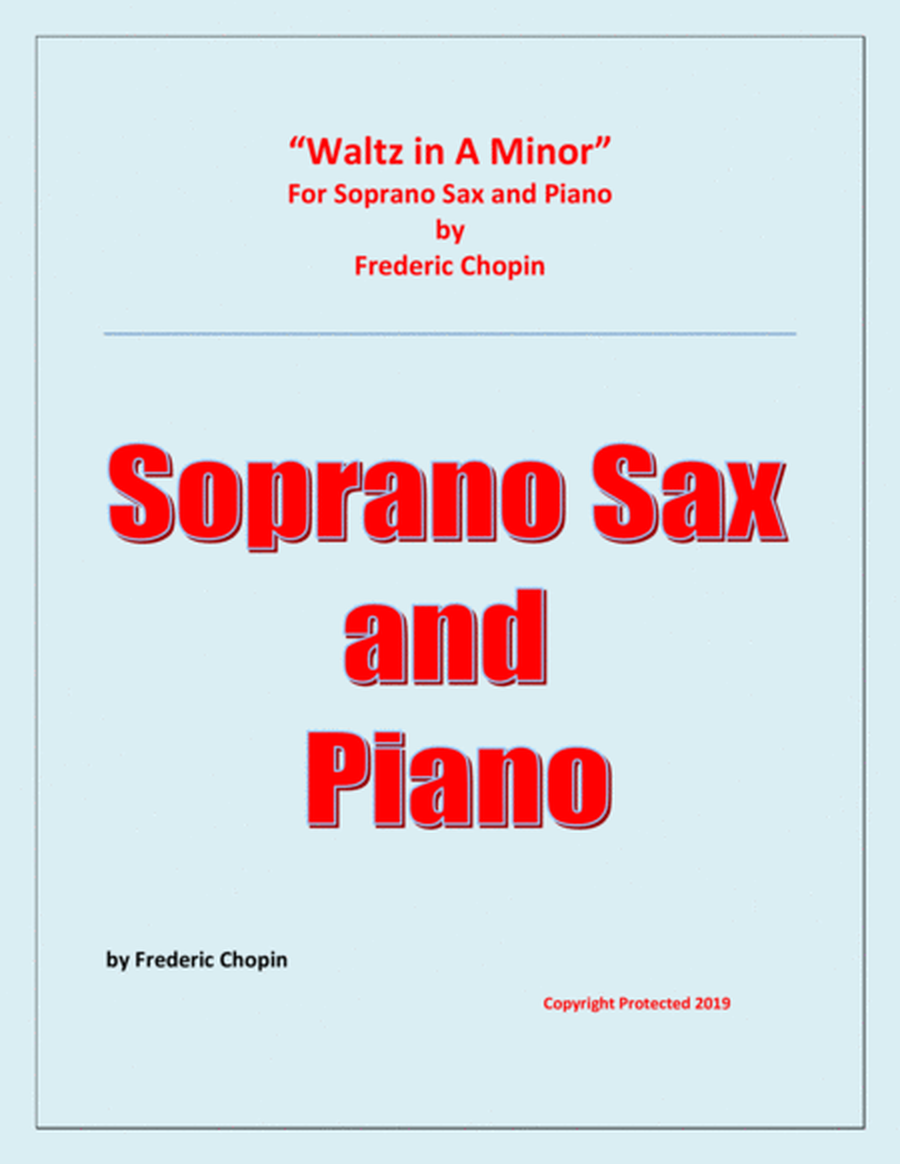 Waltz in A Minor (Chopin) -Soprano Saxophone and Piano image number null