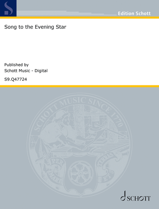 Book cover for Song to the Evening Star