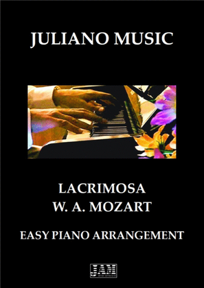Book cover for LACRIMOSA (EASY PIANO) - W. A. MOZART
