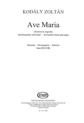 Book cover for Ave Maria