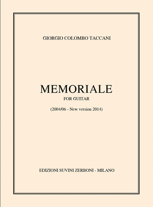 Book cover for Memoriale (2004/2006) Per Chitarra