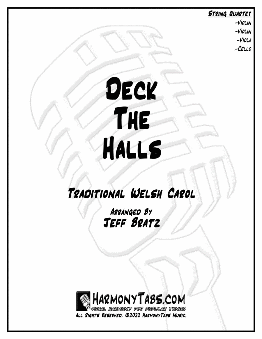 Deck The Halls (String Quartet) image number null