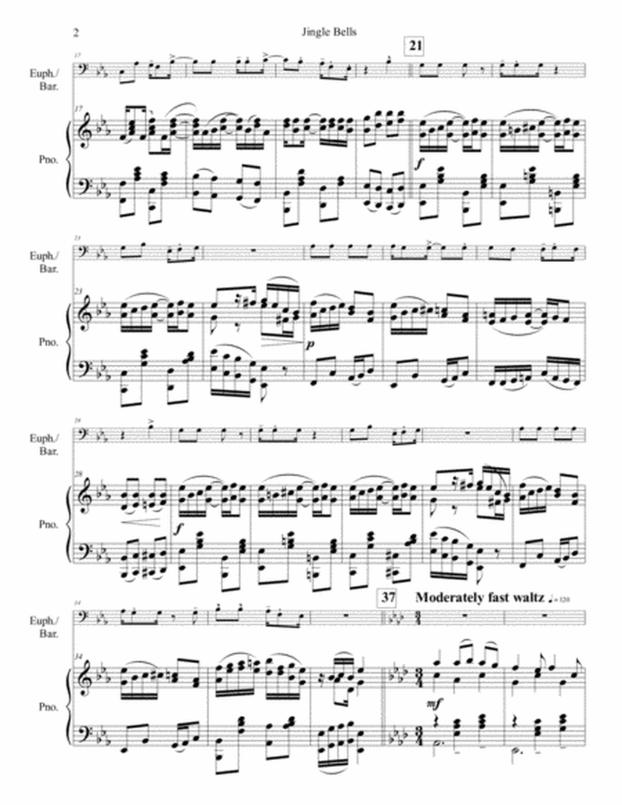 Jingle Bells for Euphonium or Baritone image number null