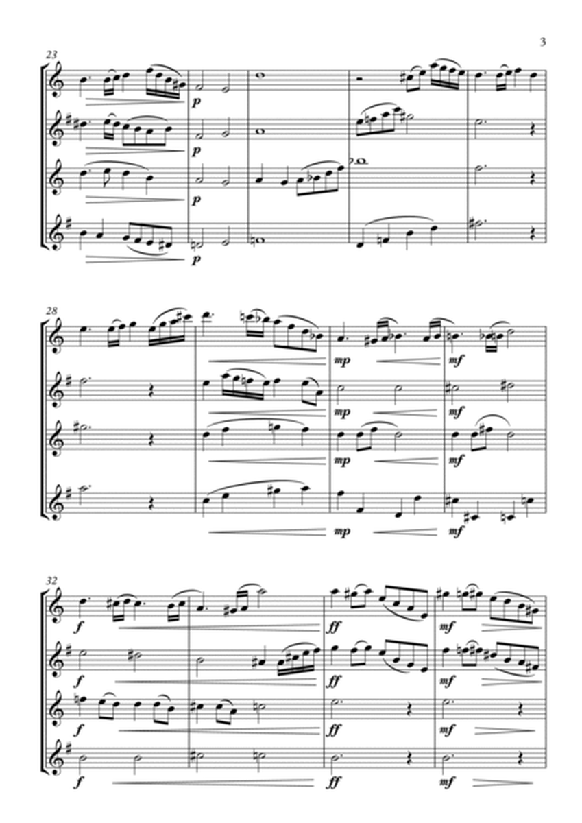Melancholy - Saxophone Quartet