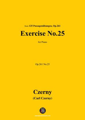 Book cover for C. Czerny-Exercise No.25,Op.261 No.25