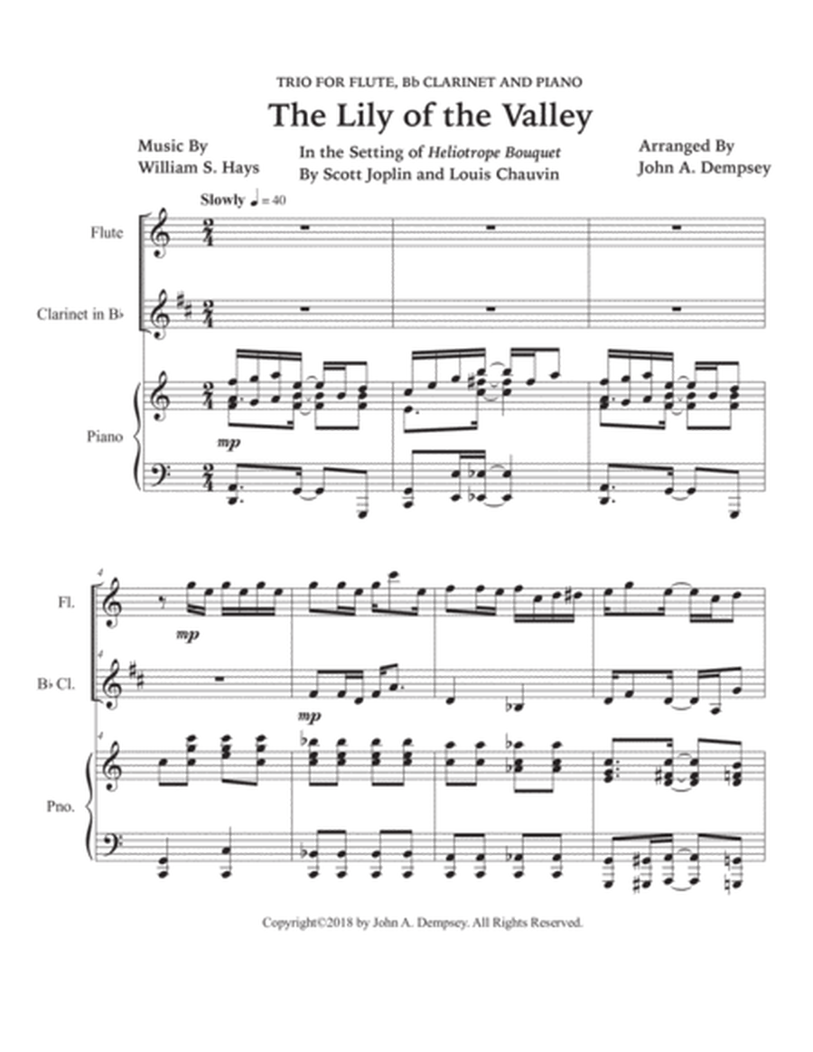 The Lily of the Valley (Trio for Flute, Clarinet and Piano) image number null