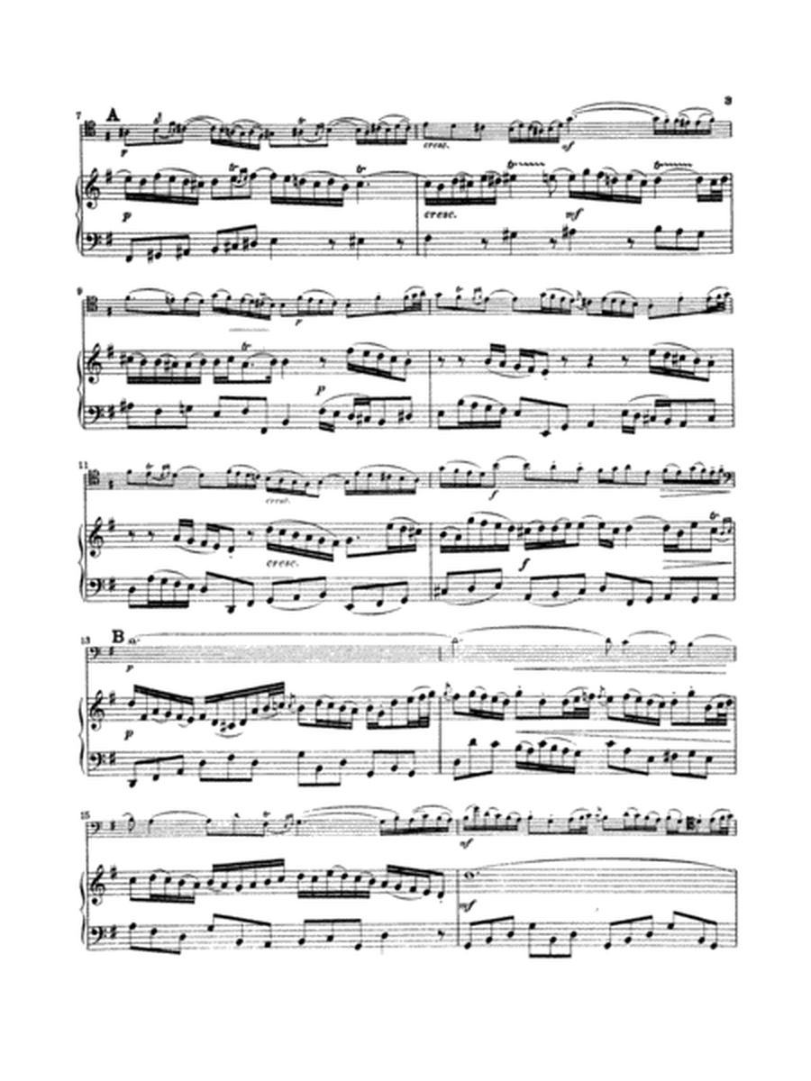 Sonata in G Major for Viola da Gamba, BWV 1027 (Transcribed For Cello and Piano)