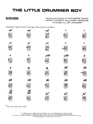 The Little Drummer Boy: Guitar Chords