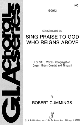 Book cover for Sing Praise to God Who Reigns Above