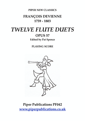 Book cover for DEVIENNE: 12 FLUTE DUETS OPUS 57