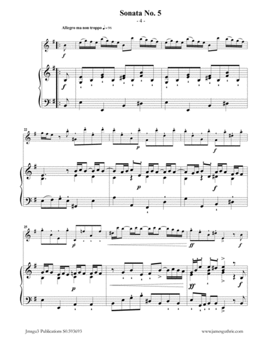 Vivaldi: Sonata No. 5 for Bass Flute & Piano image number null