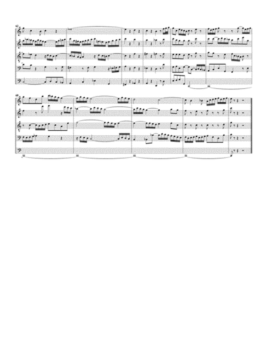 Fugue for organ, BWV 547/II (arrangement for 5 recorders)