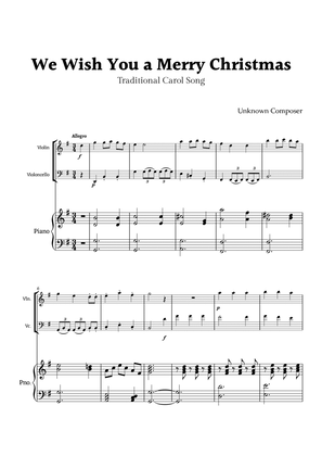 Book cover for We Wish you a Merry Christmas for Piano Trio