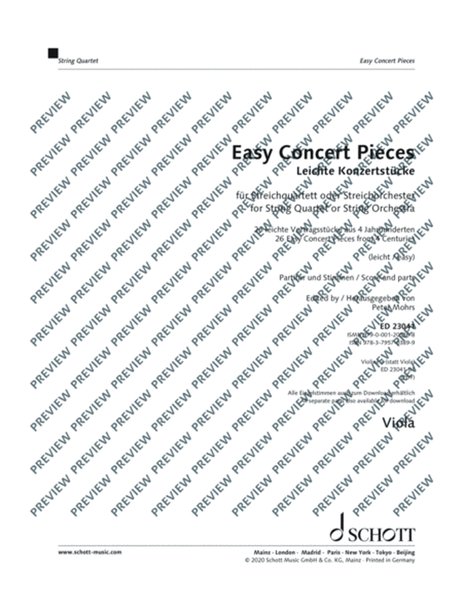 Easy Concert Pieces