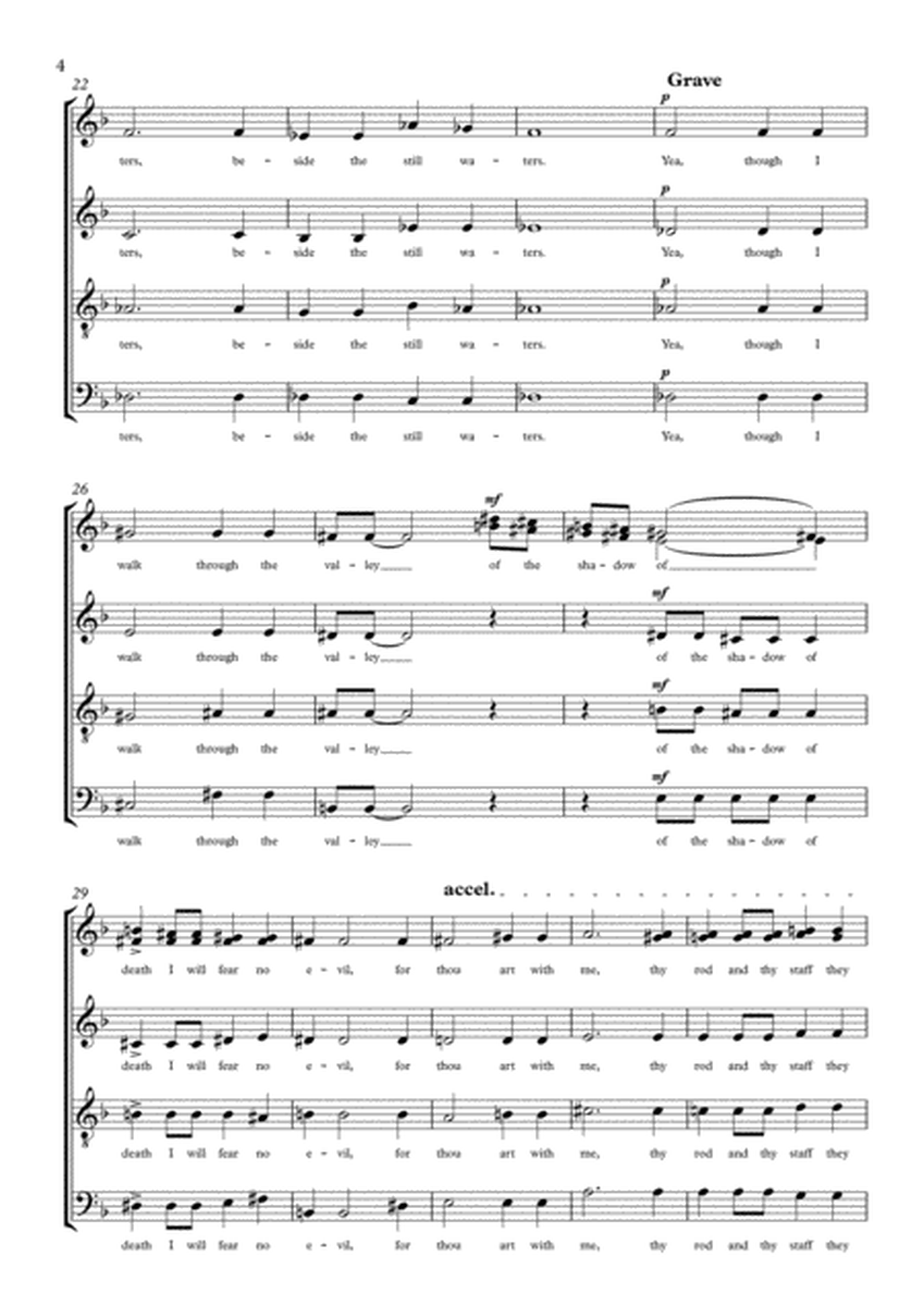 The Lord is my shepherd - SATB image number null