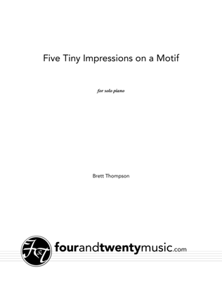 Book cover for Five Tiny Impressions on a Motif