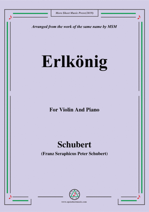 Book cover for Schubert-Erlkönig,for Violin and Piano
