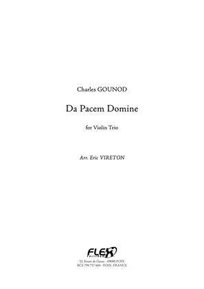 Book cover for Da Pacem Domine