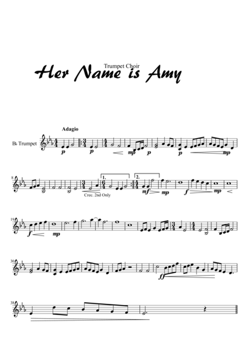 Her Name is Amy (Trumpet Choir) Part 2 image number null