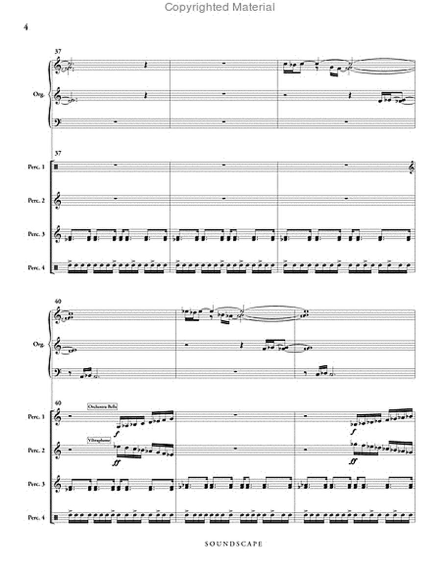 Soundscape for Organ & Percussion Ensemble (score & parts)