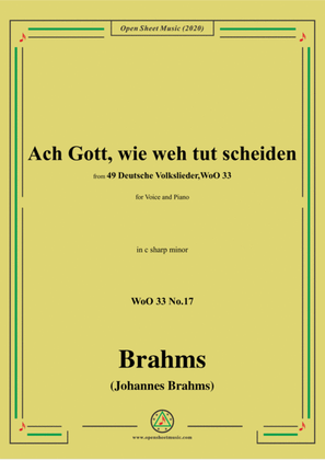 Book cover for Brahms-So wünsch' ich ihr ein gute Nacht,WoO 33 No.18,in D flat Major,for Voice&Pno