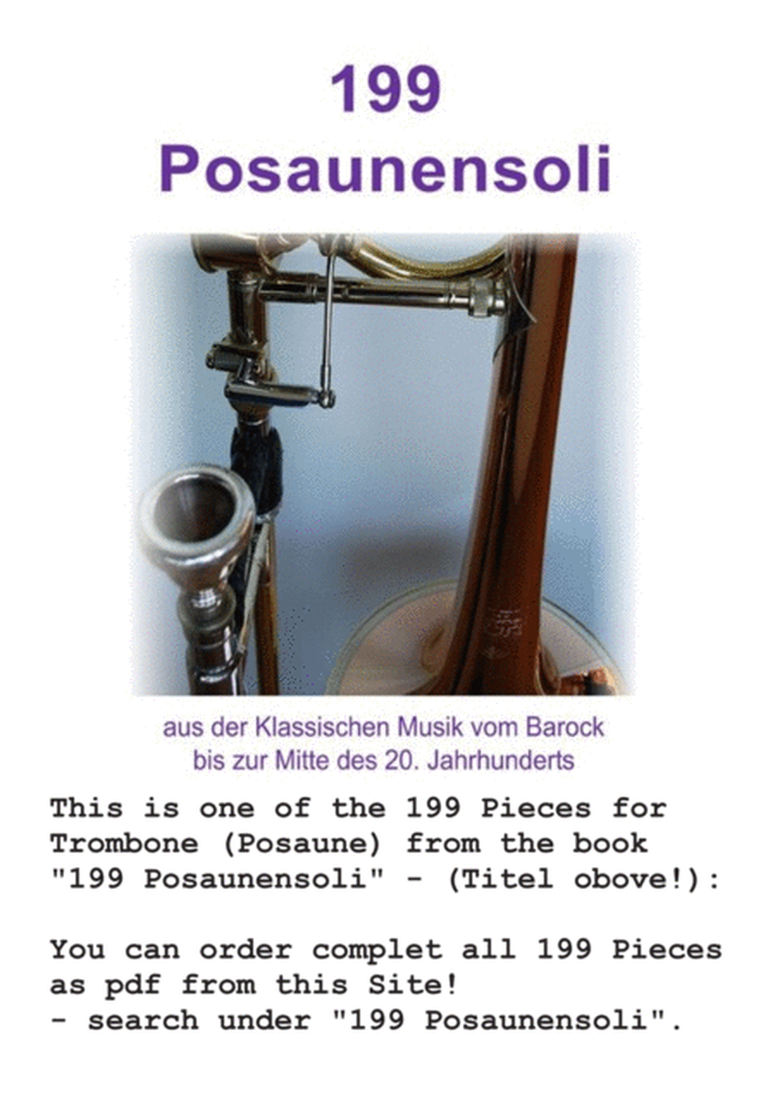 Bach Sarabande 1  for Solo Trombone Posause image number null