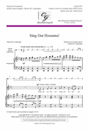 Book cover for Sing Out Hosanna!