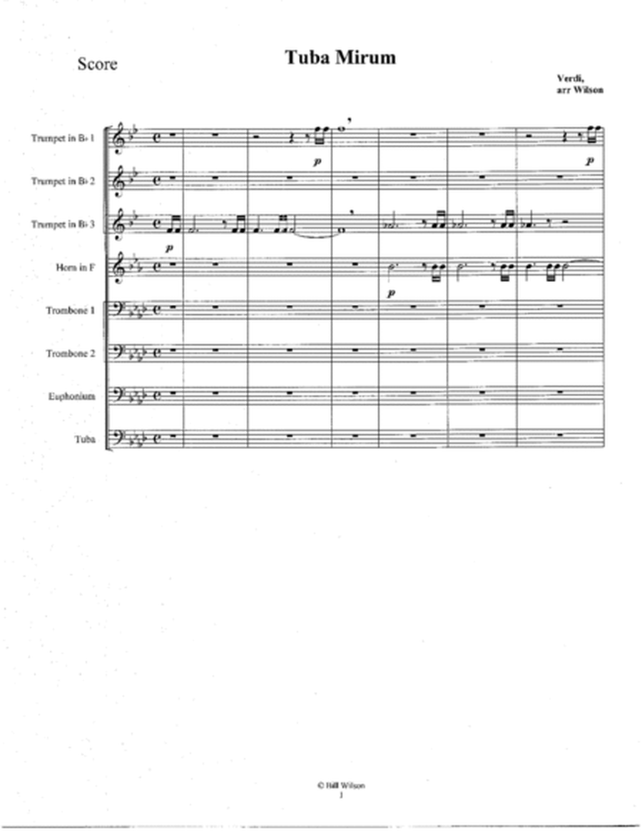 "Tuba Mirum", from "Requiem"