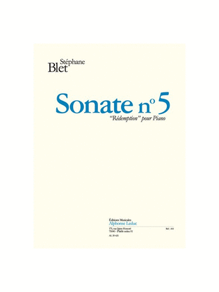 Book cover for Sonate N 5