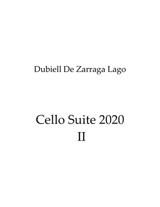 Book cover for Cello suite 2020 II Op.146