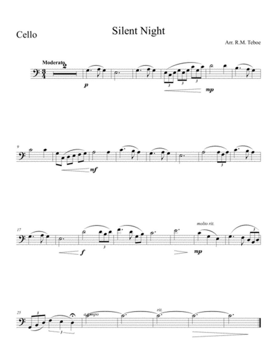 Silent Night (for cello and piano) (cello part)