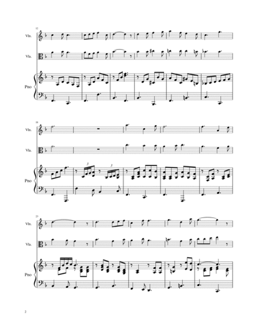 Love Lifted Me - for Violin/Viola duet with piano image number null