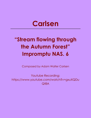 Book cover for Stream flowing through the Autumn Forest Impromptu NAS. 6