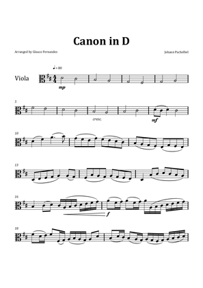 Canon by Pachelbel - Viola Solo