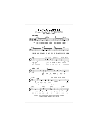 Book cover for Black Coffee