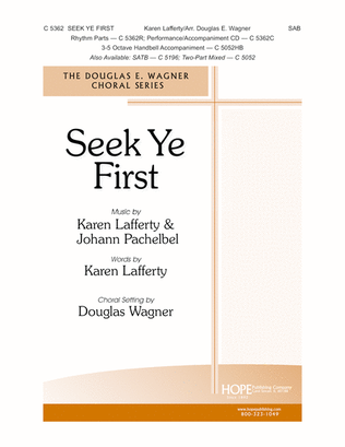 Book cover for Seek Ye First