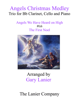 Book cover for ANGELS CHRISTMAS MEDLEY (Piano Trio for Bb Clarinet, Cello and Piano)