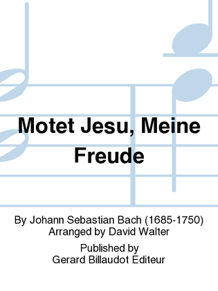 Book cover for Motet Jesu, Meine Freude
