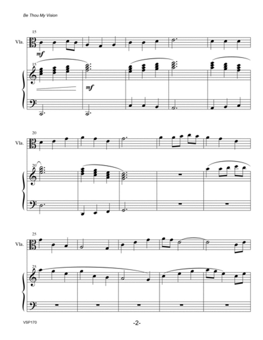 BE THOU MY VISION - VIOLA SOLO with Piano Accompaniment image number null