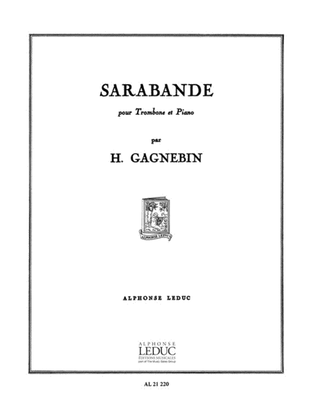 Book cover for Sarabande (trombone & Piano)