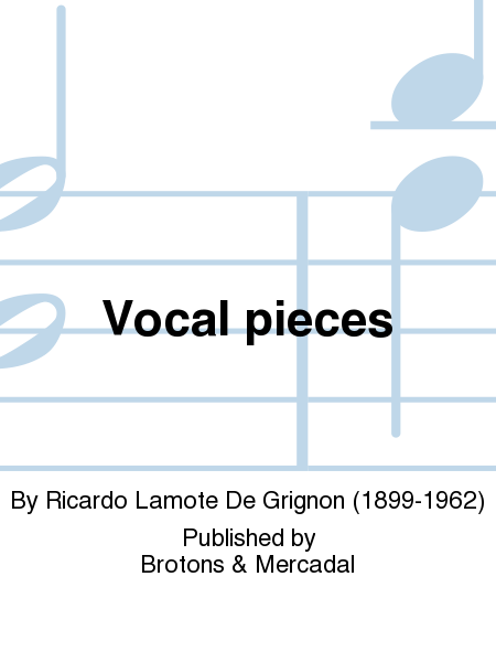 Vocal pieces