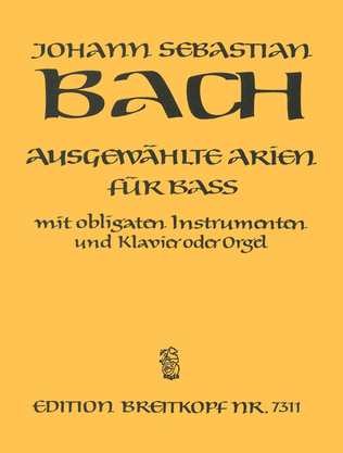 Book cover for Selected Arias for Bass
