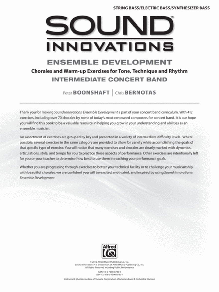 Sound Innovations for Concert Band -- Ensemble Development for Intermediate Concert Band