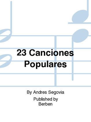 Book cover for 23 Canciones Populares
