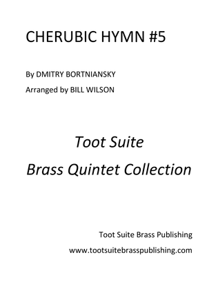 Book cover for Cherubic Hymn #5