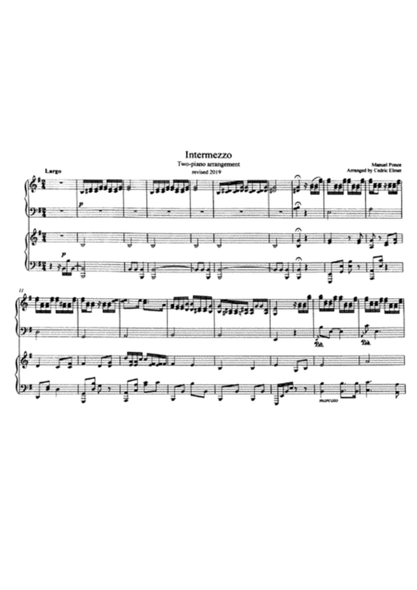 Intermezzo - a two-piano arrangement