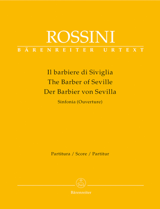 Book cover for Il barbiere di Siviglia (Der Barbier von Sevilla). Sinfonia (Ouverture)