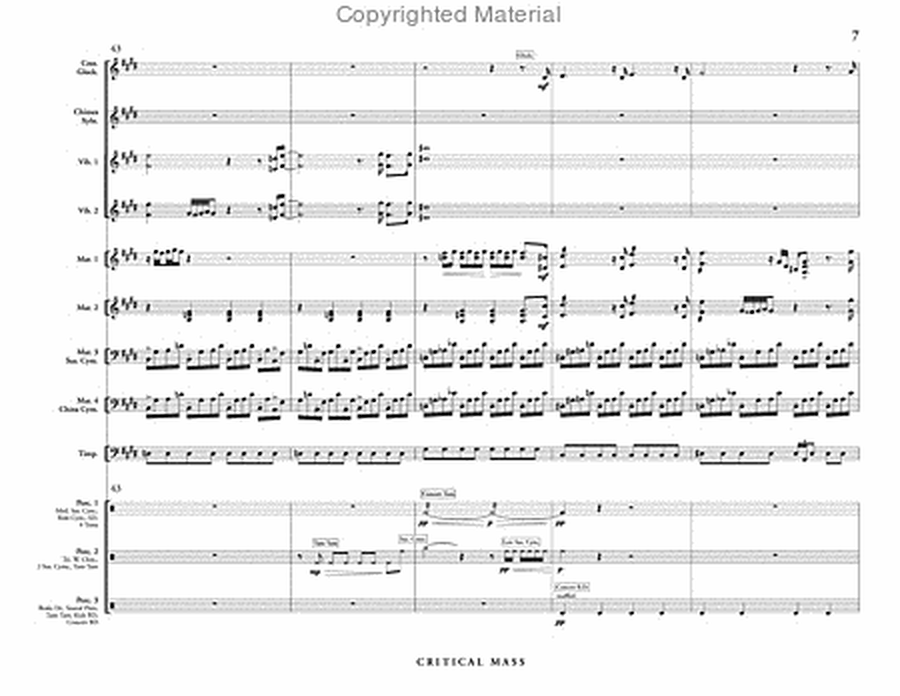 Critical Mass (score & parts) image number null